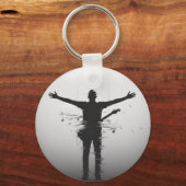 Musiker-Silhouette Schlüsselanhänger (Rückseite)