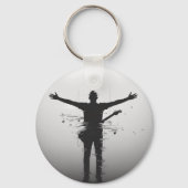 Musiker-Silhouette Schlüsselanhänger (Rückseite)