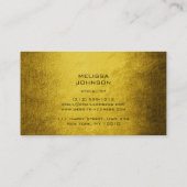 Musiker Singer Componist Pianist Grungy Mustard Visitenkarte (Rückseite)