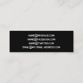 Musiker Singer Gitarrist Artist Star Publicity Mini Visitenkarte (Rückseite)