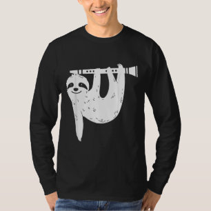 Musiker Sloth Clarinetist Kids Clarinet T-Shirt