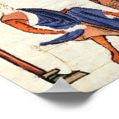 Musiker spielen eine Viola und Tambourine Poster (Ecke)