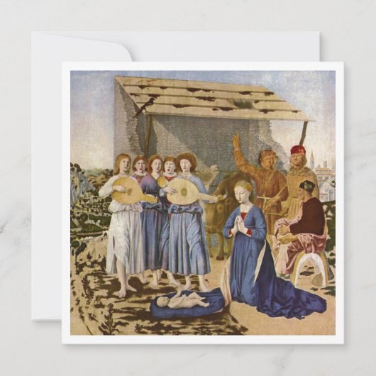 Musiker spielen Mandolins für das Baby Jesus (Vorderseite)