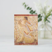 Musiker spielt Pipes Postkarte (Stehend Vorderseite)