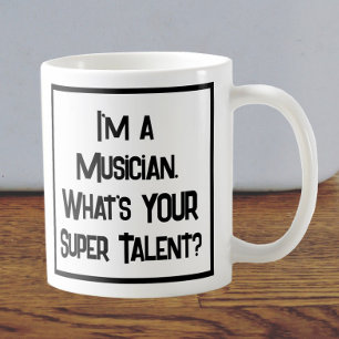 Musiker Super Talent. Tasse
