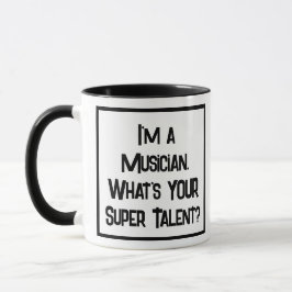 Musiker Super Talent. Zwei Tone-Kaffee-Tasse Tasse