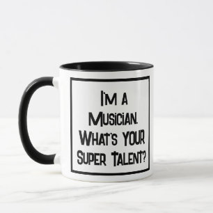 Musiker Super Talent. Zwei Tone-Kaffee-Tasse Tasse