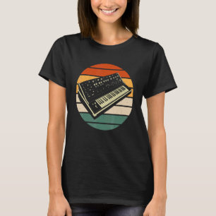 Musiker Synthesizer Spieler Musik Retro Synthesi T-Shirt