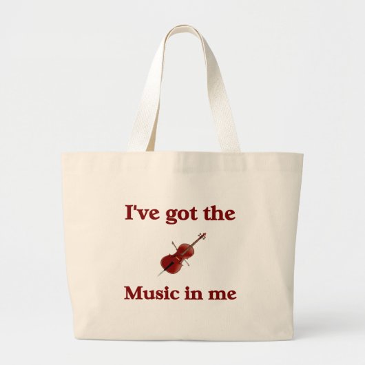 Musiker-Taschen-Tasche Jumbo Stoffbeutel (Vorne)