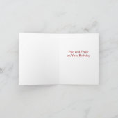 Musiker Teddy Birthday Card Karte (Innenseite)