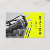 Musiker/Toningenieur/Sänger Visitenkarte (Vorderseite)