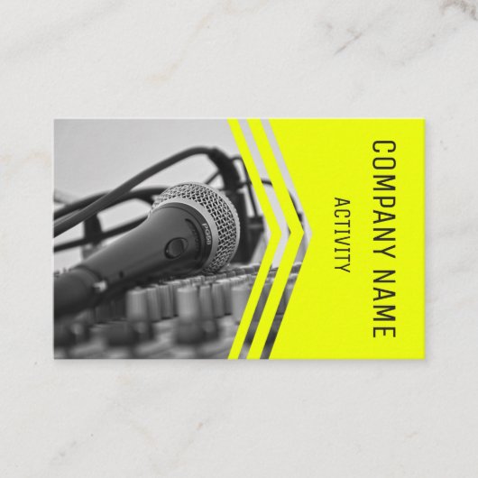 Musiker/Toningenieur/Sänger Visitenkarte (Vorderseite)