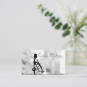 Musiker Trompete Metalldekoration Visitenkarte (Stehend Vorderseite)