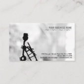 Musiker Trompete Metalldekoration Visitenkarte (Rückseite)