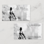 Musiker Trompete Metalldekoration Visitenkarte (Vorne/Hinten)