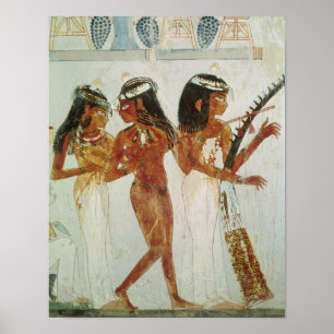 Musiker und ein Tänzer Poster