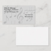 Musiker und Entertainer Visitenkarte (Vorne/Hinten)