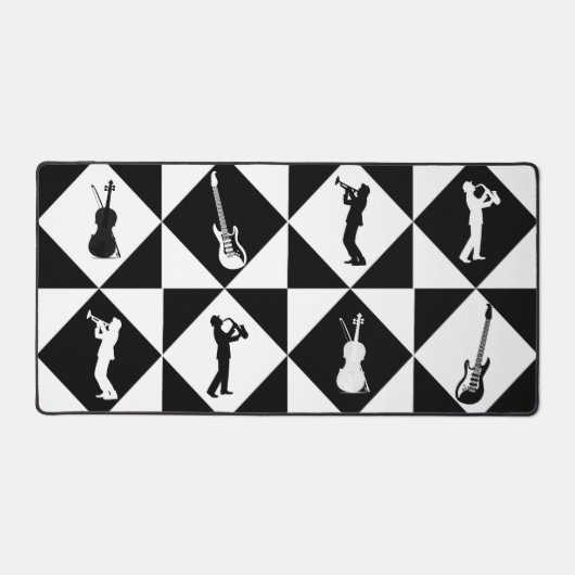 Musiker und Instrumente Schreibtischunterlage (Vorderseite)