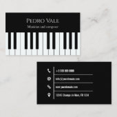Musiker und Komponist Visitenkarte (Vorne/Hinten)
