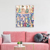 Musiker und Tänzer Leinwanddruck (Insitu (Wohnzimmer))