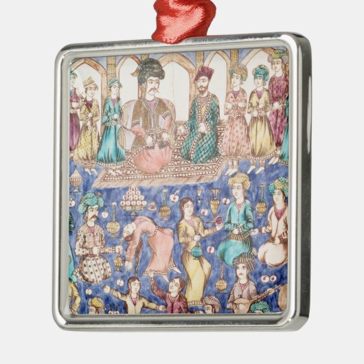 Musiker und Tänzer Ornament Aus Metall (Links)