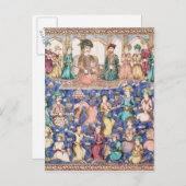 Musiker und Tänzer Postkarte (Vorne/Hinten)