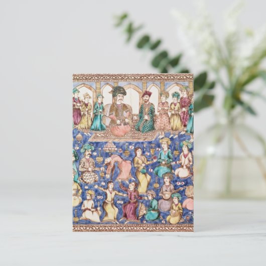 Musiker und Tänzer Postkarte (Stehend Vorderseite)