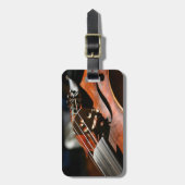 Musiker-Violinen-Kasten-Reise Identifikation Gepäckanhänger (Vorderseite vertikal)