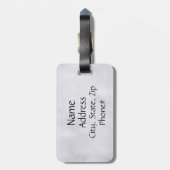 Musiker-Violinen-Kasten-Reise Identifikation Gepäckanhänger (Rückseite vertikal)