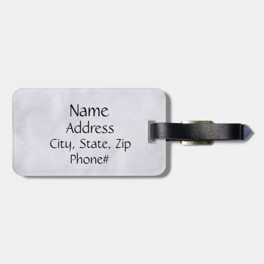 Musiker-Violinen-Kasten-Reise Identifikation Gepäckanhänger (Rückseite horizontal)