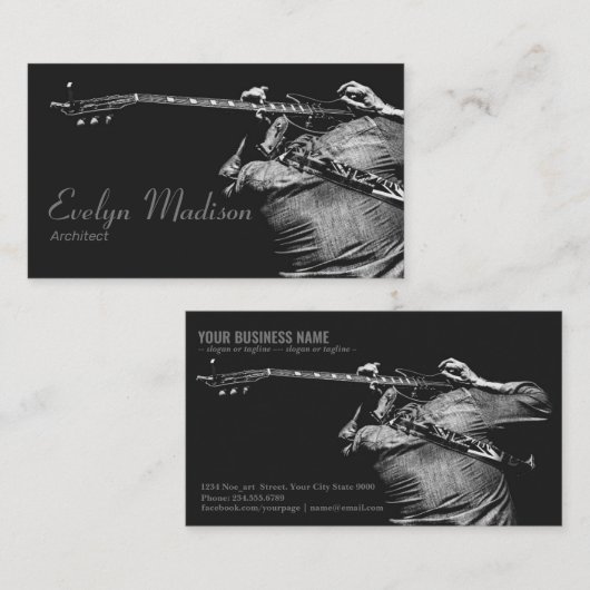 Musiker Visitenkarte (Vorne/Hinten)