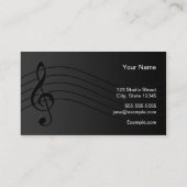 Musiker Visitenkarte (Rückseite)