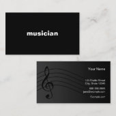 Musiker Visitenkarte (Vorne/Hinten)