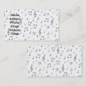 Musiker-Visitenkarte Visitenkarte (Vorne/Hinten)