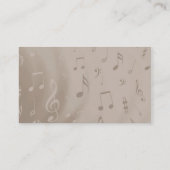 Musiker-Visitenkarte Visitenkarte (Rückseite)