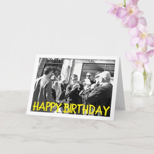 Musiker von Lliria, spanisches Portrait Karte (Orchidee)