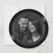 Musiker Wedding Save the Date QR Code Foto Vinyl (Rückseite)