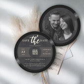 Musiker Wedding Save the Date QR Code Foto Vinyl