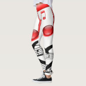 Musiker weiße, lange Leggings für sie (Links)