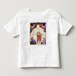 Musiker, welche die Gitarre und den Tambourine Kleinkind T-shirt