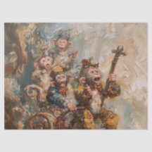 Musiker - Zierpapier für Ölgemälde