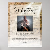 Musikerfeier für das Foto des Lebens, Beerdigung Poster (Vorne)