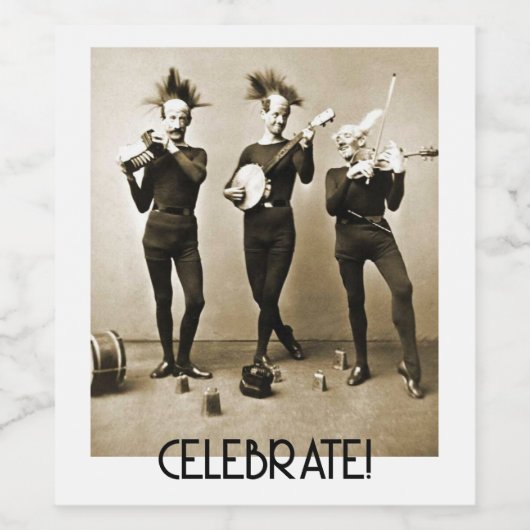 Musikerfeier Weinetikett (Einzelnes Label)