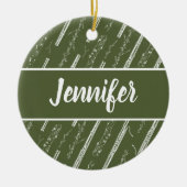 Musikergeschenk für Bassoon Player Personalisiert Keramik Ornament (Vorne)