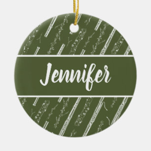 Musikergeschenk für Bassoon Player Personalisiert Keramik Ornament