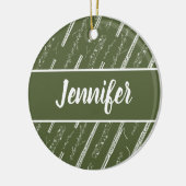 Musikergeschenk für Bassoon Player Personalisiert Keramik Ornament (Links)