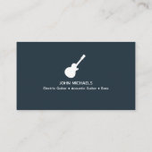 Musikergitarrist Visitenkarte (Rückseite)