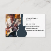 Musikergitarrist Visitenkarte (Vorderseite)