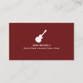 Musikergitarrist Visitenkarte (Rückseite)