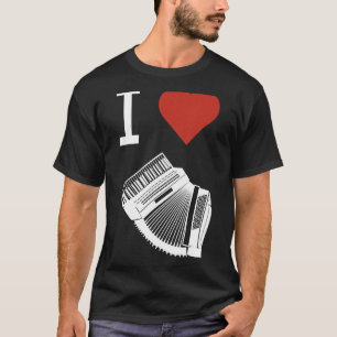 Musikerin Accordion Musical Instrument Folksmusik  T-Shirt